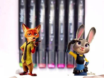 尼克朱迪丙烯情侣画,CP 粉狂喜