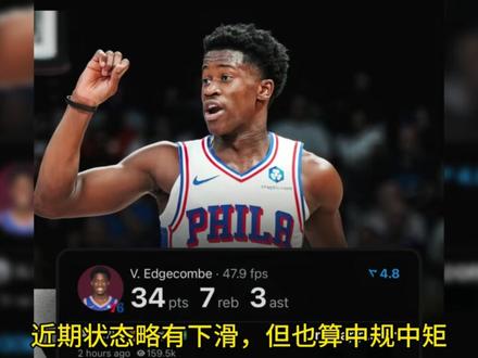 新秀榜六到十名来袭 #vj埃奇库姆#艾斯贝利 #最佳新秀