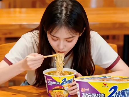 @统一老坛酸菜牛肉面 #有人模仿我的面 #泡面 #上热门