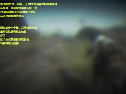 【荒野大镖客:救赎2】P14 草莓沙色阿尔登马