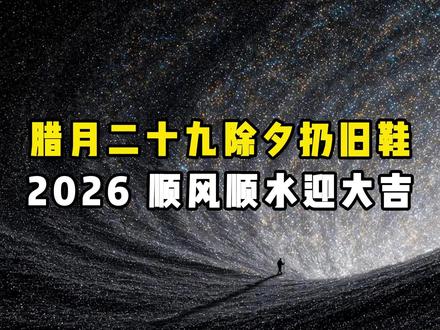辞旧迎新小妙招
除夕扔鞋 万事顺遂#传统文化
