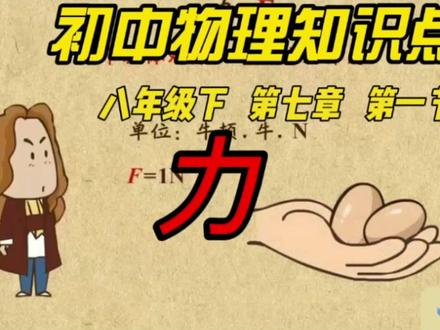 初中物理八年级下 第七章 第一节 力