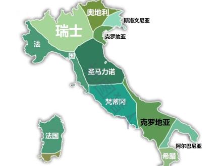 在意大利,离你最近的国家#趣味 #地图 #地理