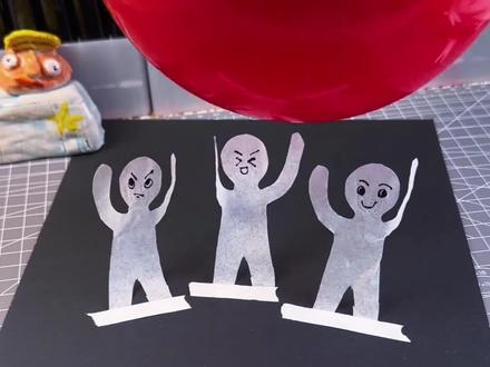 #手工 #一起做手工 你见过还会跳舞的纸巾小人吗?