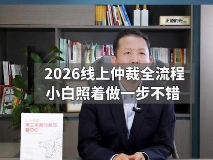 2026线上仲裁全流程,小白照着做一步不错 #劳动仲裁 #劳动纠纷 #打工人 #职场