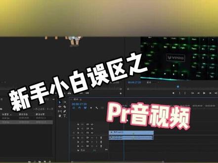 #剪辑#教你学剪辑 #黑猫魔剪 新手小白误区之PR音视频