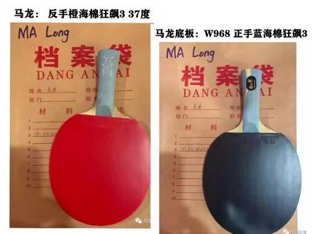 各大名将手板配置!!!#乒乓球拍