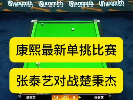 康溪2026公开赛,张泰艺 vs楚秉杰 胜出#进口钻石球#钻石金钻#张泰艺