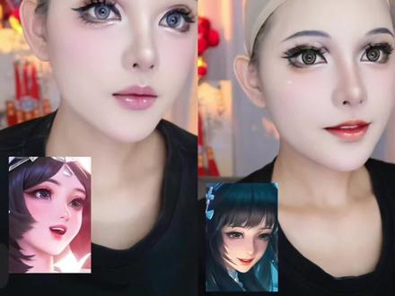 今天是美美的西施,好久没有画西施妆面了~ #cos 妆面#二次元 #王者 #西施 #仿妆