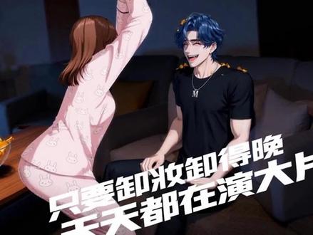 只要熬夜不卸妆,天天都在演大片 #ai创作浪潮计划 #ai动漫 #搞笑段子 #原创动画