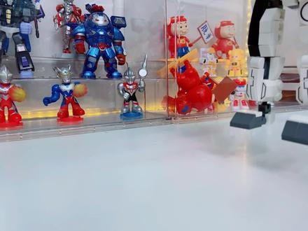 奥特曼被达达机甲团灭,拼黑暗罗洛普斯赛罗机甲,达达被打跪了 #奥特曼 #积木 #奥特曼积木 #奥特曼玩具