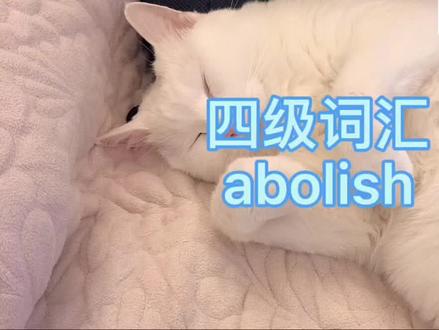 四级词汇-abolish #英语四级单词 #高考 #词汇