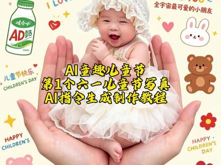 AI童趣儿童节制作教程,喜提第1个六一儿童节AI指令生成教程 #剪映 #剪映图片设计 #第一个儿童节 #宝宝 #六一就是要快乐呀 六一儿童节 AI童趣儿童节 宝宝喜提第1个六一儿童节 喜提第1个六一儿童节 六一儿童节礼物 妈妈掌心里的宝贝 宝宝的第1个六一儿童节 谁还不是个宝宝