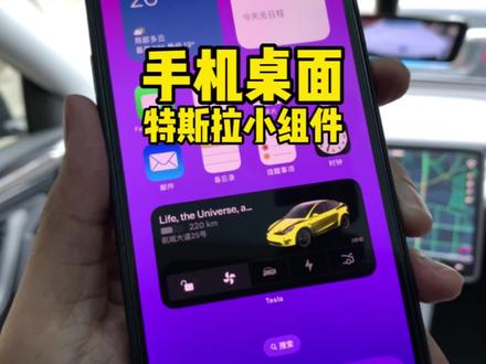 #特斯拉 如何把特斯拉小组件放在手机桌面上?#modely #model3 #新能源汽车 #dou是好车