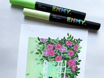 666玫瑰花就这么画🌹|丙烯马克笔教程| 🖊️:恩米丙烯马克笔📒:恩米匀彩纸32K
#丙烯马克笔 #绘画教程 #跟着抖音学画画 #零基础学画画 #一看就会