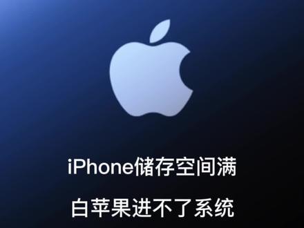 iPhone储存满了进不去桌面刷机错误代码1110恢复数据的方法之一#手机维修