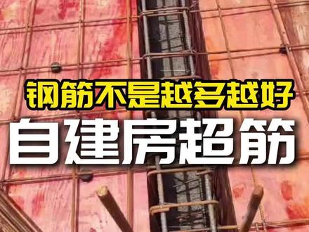 建房钢筋不是越多越好,你学到了吗?#农村自建别墅 #别墅设计施工 #专业的事交给专业的人 #工程质量 #创作灵感