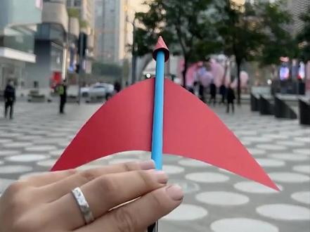 一支穿云箭 千军万马来相见#亲子手工 #穿云箭 #折纸 #手工 #折纸飞机