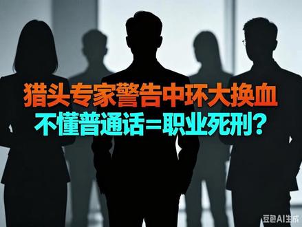 猎头专家警告中环大换血 不懂普通话=职业死刑?