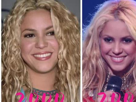 2000年-2022年夏奇拉的变化,惊艳野性之美,拉丁小天后 #夏奇拉 #欧美明星 #欧美风 #视觉艺术