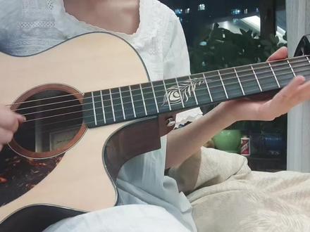 学了四天弹的第一句能听的😇#吉他初学者 #菜鸡 #邪修