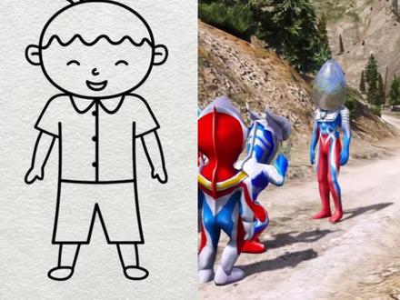 鸡蛋怪兽怎么会是赛罗奥特曼?#简笔画 #赛罗奥特曼 #奥特曼儿童动画片 #二次元动漫 #奥特曼系列