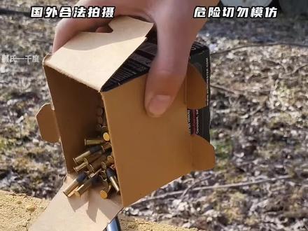 .22口径的子弹真的是“弱鸡”子弹吗 #国外合法拍摄国内请勿模仿 #军迷发烧友 #军事科普 #武器