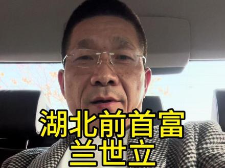 湖北前首富兰世立!
#情感共鸣