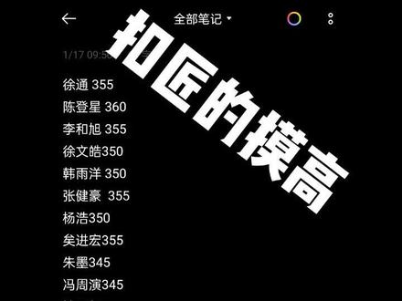 各扣匠们的最大摸高🤣🤣 与实际可能有出入#运动 #扣篮