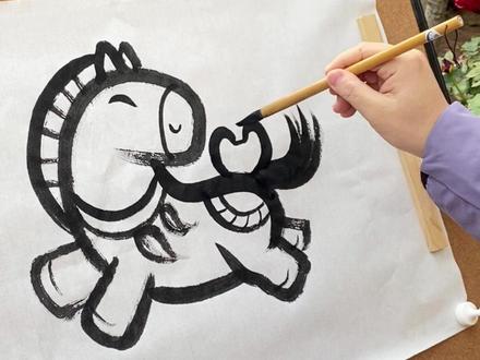 简简单单画一匹小马,马上有钱 #马简笔画 #简笔画 #学画画