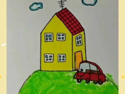 小猪佩奇的家 简笔画