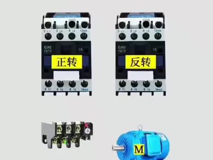 三相电机正反转接线#电工知识 #电机 #接线