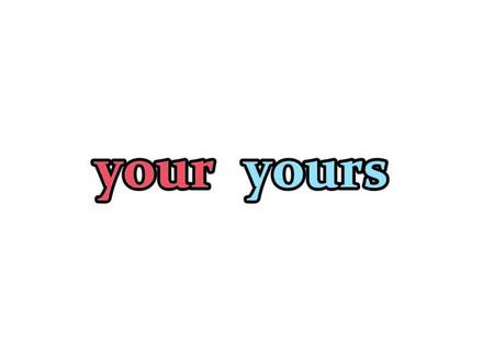 your和yours什么区别? #学英语 #零基础英语