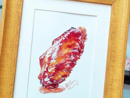 烤鸡翅 | 水彩质感步骤
#手绘教程 #水彩教程 #水彩入门 #手绘 #画画