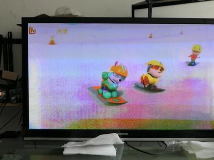 长虹50寸等离子画面油画鬼脸,有红色噪点,真的疑惑多多 #家电维修