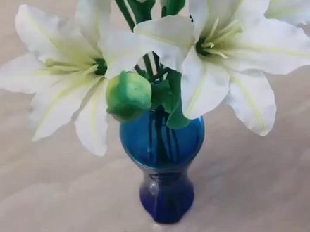 粘土百合花,你学会了吗#粘土