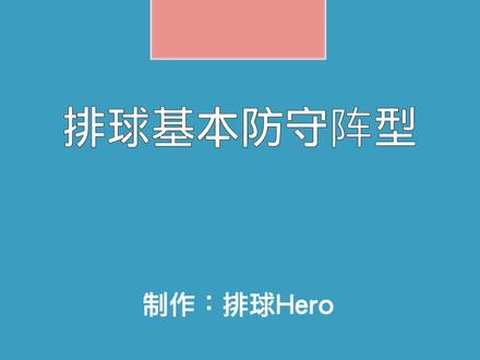 排球基础第50讲,排球防守阵型(第1部分)-垫球过网和二传二次球防守#排球 #知识分享 #排球训练