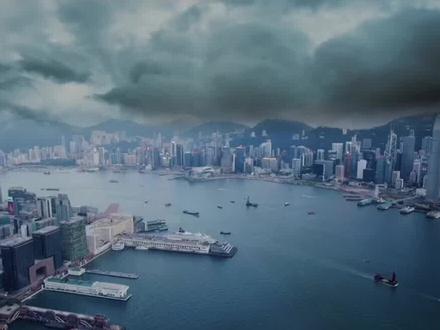 晴朗天空骤变乌云密布效果,1分钟教会你#视频剪辑教程 #手机剪辑 #大片即视感 #视觉震撼