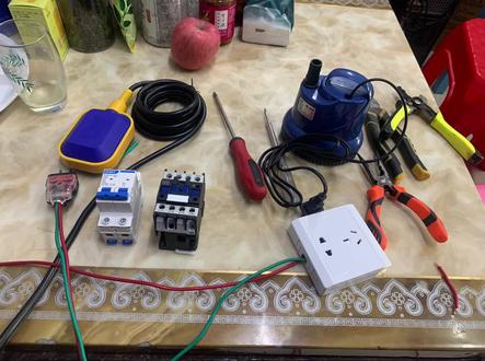 浮球开关与交流接触器控制水泵的简易接法#交流接触器的接线方法 #交流接触器与浮球开关的接线方法