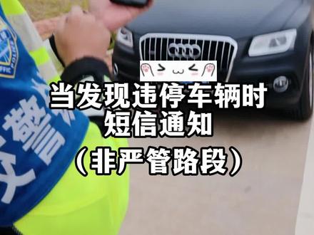 非严管路段10分钟内违停驶离免罚,看看你预留的手机号是否相符吧#柔性执法 #放管服改革 @公安部交通管理局