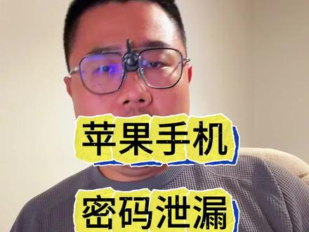 苹果手机密码泄漏到底是什么意思? #苹果手机 #iPhone #系统漏洞