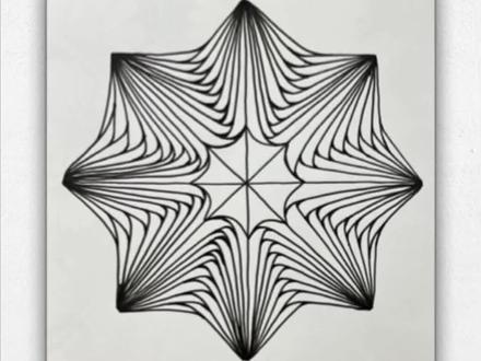 第198幅,下雪啦❄️下雪啦❄️#绘画过程分享 #解压禅绕画 #每日分享 #一起学画画