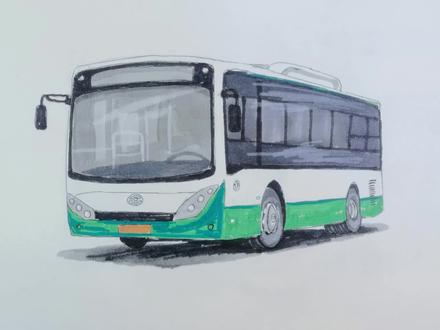 粉丝投稿的公交车🚌画好了!开工大吉,万事如意,大顺大财大吉祥 #画公交 #画画 #粉丝投稿 #公交车 #画画其实很简单