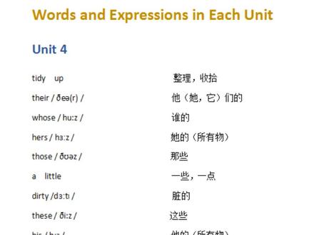 ✍🏼 湘鲁版五年级英语上册第四单元单词 Unit 4