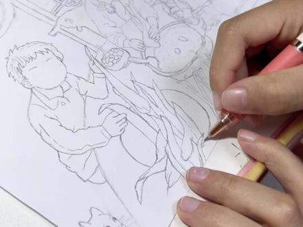 放假第一天,她说要画语文书封面#爱画画的小朋友 #儿童画#阿诗的日常 #画画 #父女日常