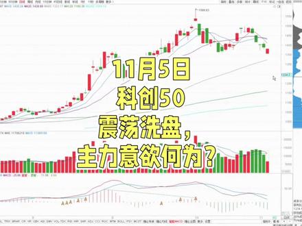 11月5日,科创50,低开高走,要反弹了么?