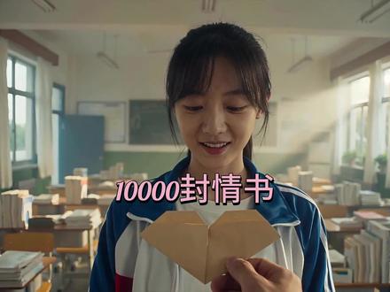 终于写完了10000封情书#学生深情表白 #ai创作浪潮计划 #纯爱