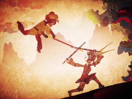 孙悟空口吐三味真火 把白骨精烧的灰飞烟灭#皮影 #国风 #四大名著 #创作 #古风 #动画 #西游记