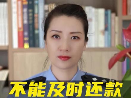 如果不能及时还款有什么后果?#网贷 #抖来普法2023