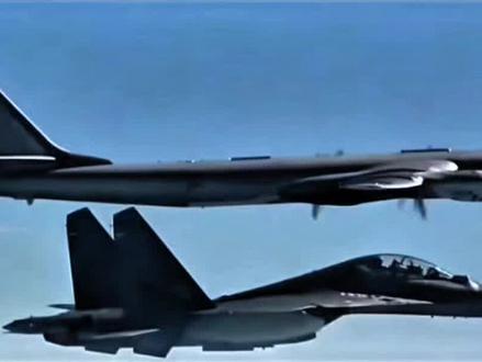 中俄军机联合巡航,国际局势再引关注。#战斗机 。